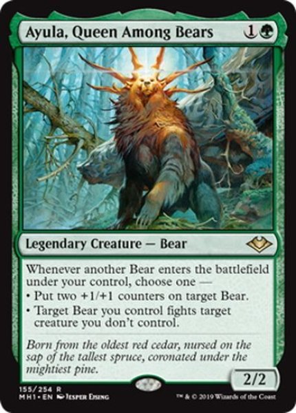 画像1: 【ENG】熊の女王、アイユーラ/Ayula, Queen Among Bears[MTG_MH1_155R] (1)