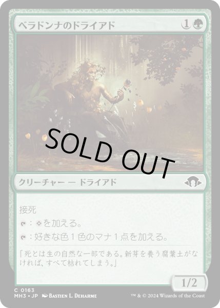 画像1: 【JPN】ベラドンナのドライアド/Nightshade Dryad[MTG_MH3_0163_C] (1)