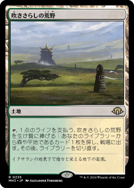 画像1: 【JPN】★Foil★吹きさらしの荒野[MTG_MH3_0235_R] (1)