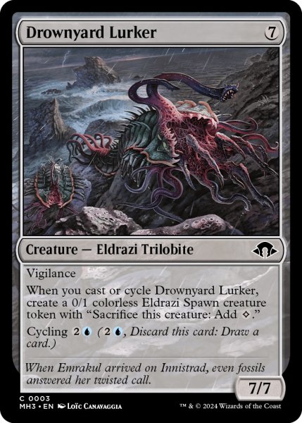 画像1: 【ENG】溺墓潜み/Drownyard Lurker[MTG_MH3_0003_C] (1)