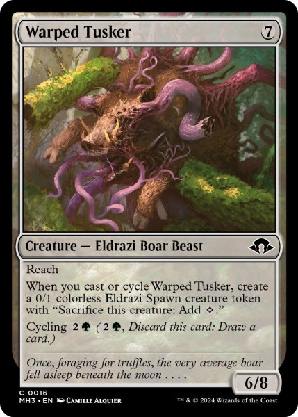 画像1: 【ENG】歪んだ大牙獣/Warped Tusker[MTG_MH3_0016_C] (1)