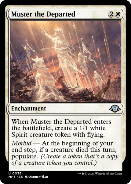 画像1: 【ENG】故人の集結/Muster the Departed[MTG_MH3_0036_U] (1)