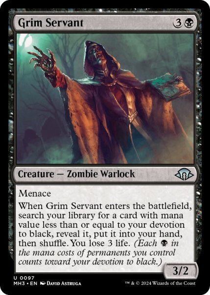 画像1: 【ENG】不気味な奉仕者/Grim Servant[MTG_MH3_0097_U] (1)