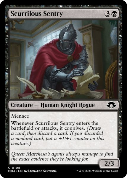 画像1: 【ENG】下卑た哨兵/Scurrilous Sentry[MTG_MH3_0108_C] (1)