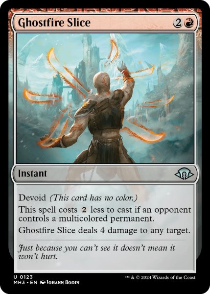 画像1: 【ENG】幽霊火斬り/Ghostfire Slice[MTG_MH3_0123_U] (1)