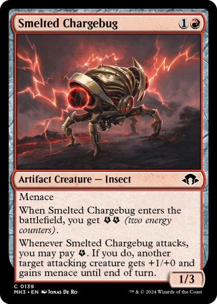 画像1: 【ENG】精錬された蓄電虫/Smelted Chargebug[MTG_MH3_0139_C] (1)