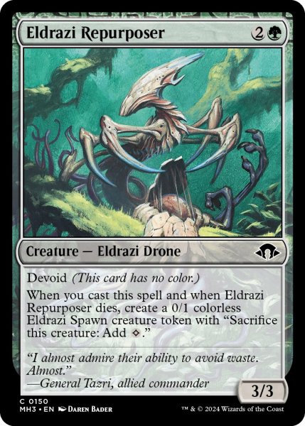 画像1: 【ENG】エルドラージの再利用者/Eldrazi Repurposer[MTG_MH3_0150_C] (1)