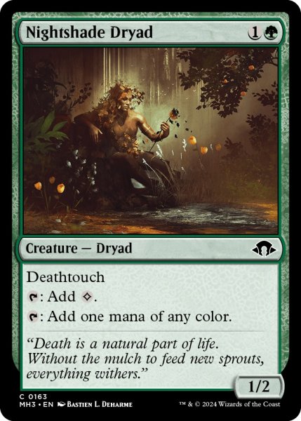 画像1: 【ENG】ベラドンナのドライアド/Nightshade Dryad[MTG_MH3_0163_C] (1)