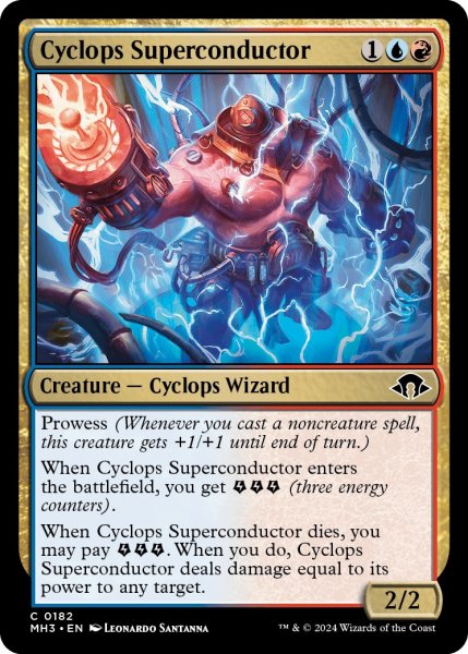 画像1: 【ENG】サイクロプスの超伝導師/Cyclops Superconductor[MTG_MH3_0182_C] (1)