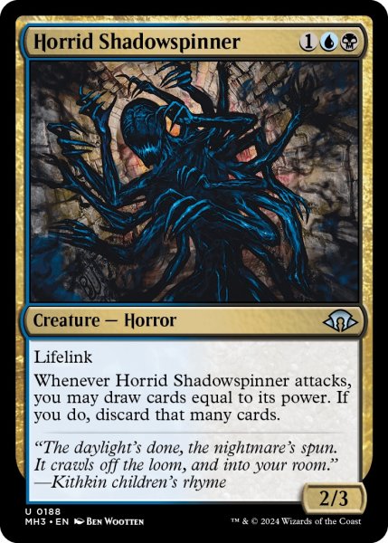 画像1: 【ENG】忌まわしき影紡ぎ/Horrid Shadowspinner[MTG_MH3_0188_U] (1)