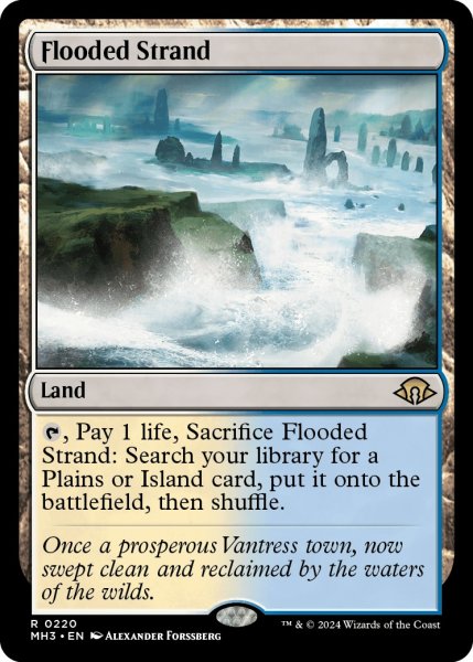 画像1: 【ENG】溢れかえる岸辺/Flooded Strand[MTG_MH3_0220_R] (1)