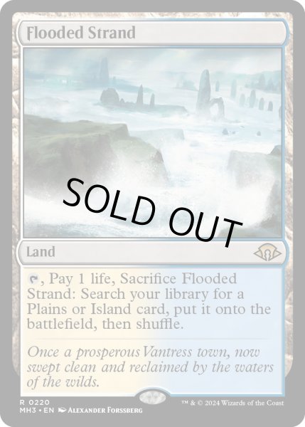 画像1: 【ENG】★Foil★溢れかえる岸辺/Flooded Strand[MTG_MH3_0220_R] (1)