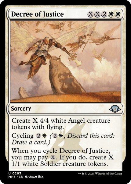 画像1: 【ENG】正義の命令/Decree of Justice[MTG_MH3_0263_U] (1)