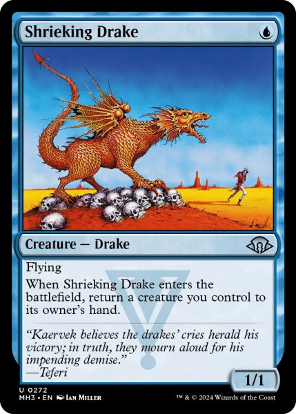 画像1: 【ENG】金切り声のドレイク/Shrieking Drake[MTG_MH3_0272_U] (1)