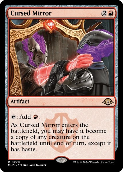 画像1: 【ENG】呪われた鏡/Cursed Mirror[MTG_MH3_0279_R] (1)