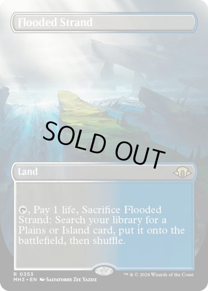 画像1: 【ENG】★Borderless Foil★溢れかえる岸辺/Flooded Strand[MTG_MH3_0353_R] (1)