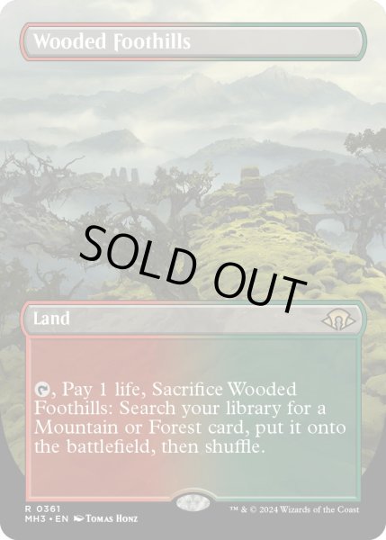 画像1: 【ENG】★Borderless Foil★樹木茂る山麓/Wooded Foothills[MTG_MH3_0361_R] (1)