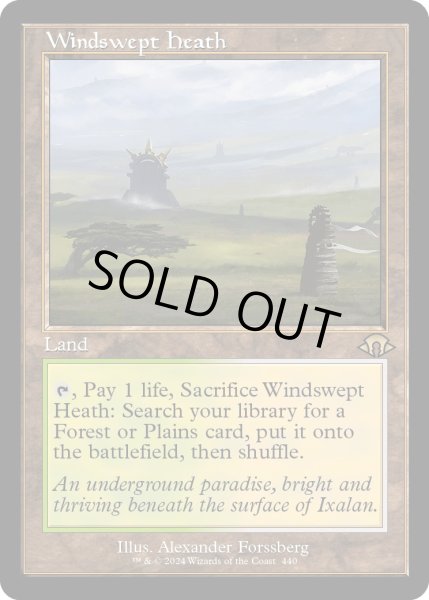 画像1: 【ENG】★Retro Foil★吹きさらしの荒野/Windswept Heath[MTG_MH3_0440_R] (1)