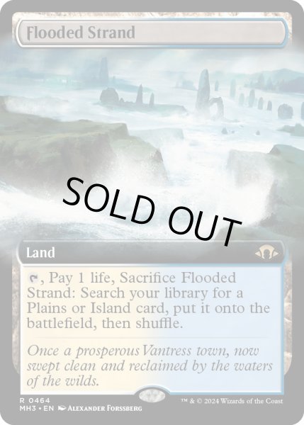 画像1: 【ENG】★Extended-Art Foil★溢れかえる岸辺/Flooded Strand[MTG_MH3_0464_R] (1)