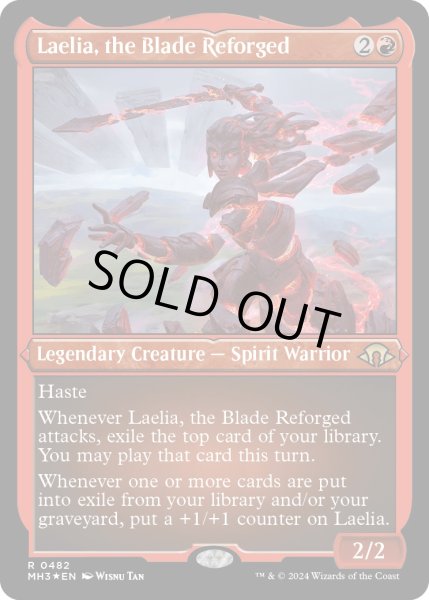 画像1: 【ENG】★Etching Foil★再鍛の刃、ラエリア/Laelia, the Blade Reforged[MTG_MH3_0482_R] (1)