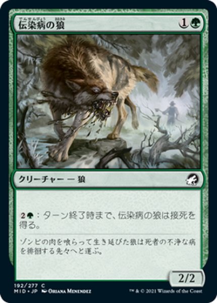 画像1: 【JPN】伝染病の狼/Pestilent Wolf[MTG_MID_192C] (1)