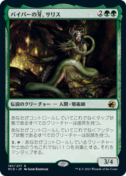 画像1: 【JPN】バイパーの牙、サリス/Saryth, the Viper's Fang[MTG_MID_197R] (1)