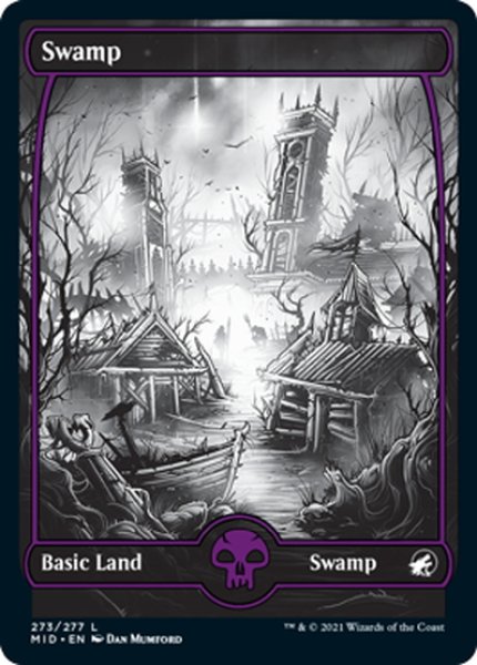 画像1: 【JPN】沼/Swamp[MTG_MID_273L] (1)