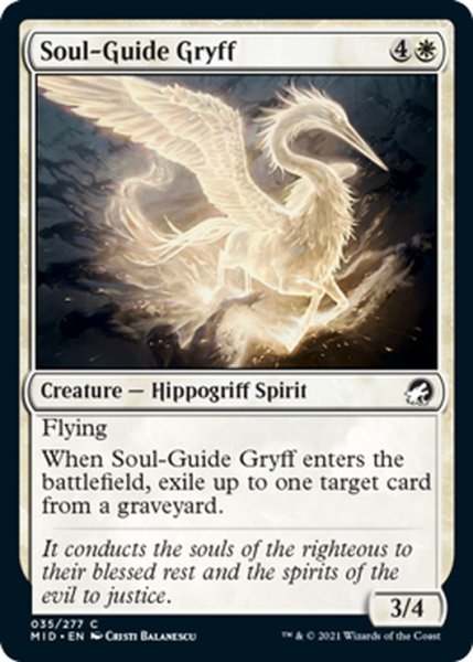 画像1: 【ENG】魂標グリフ/Soul-Guide Gryff[MTG_MID_035C] (1)