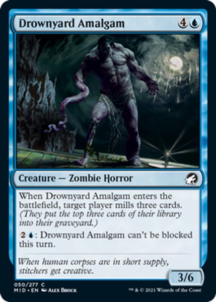 画像1: 【ENG】溺墓の融合体/Drownyard Amalgam[MTG_MID_050C] (1)