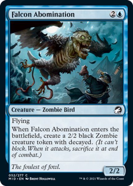 画像1: 【ENG】異形の隼/Falcon Abomination[MTG_MID_052C] (1)