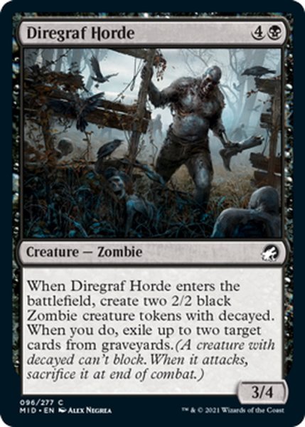 画像1: 【ENG】戦墓の大群/Diregraf Horde[MTG_MID_096C] (1)