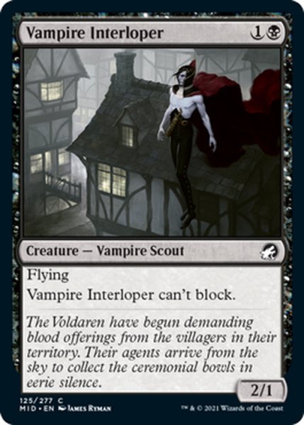 画像1: 【ENG】吸血鬼の侵入者/Vampire Interloper[MTG_MID_125C] (1)