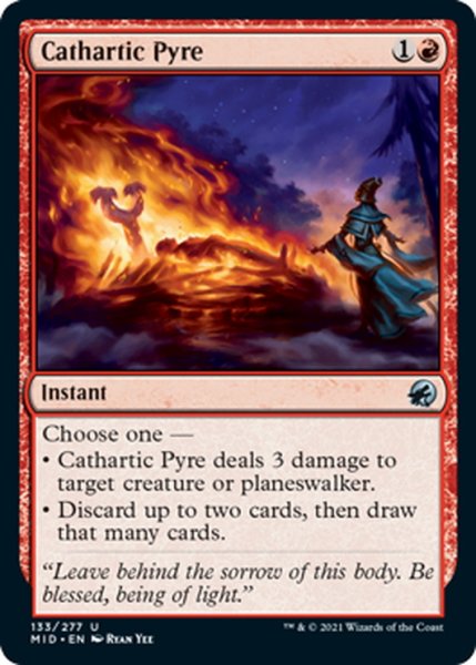 画像1: 【ENG】安堵の火葬/Cathartic Pyre[MTG_MID_133U] (1)