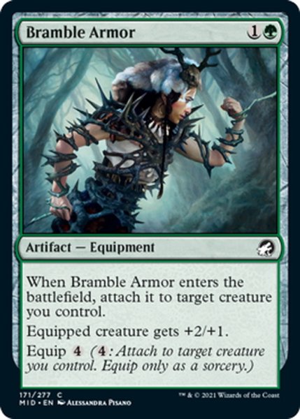 画像1: 【ENG】棘茨の鎧/Bramble Armor[MTG_MID_171C] (1)