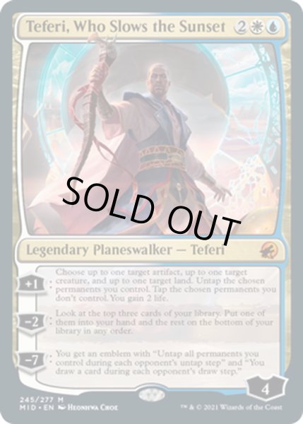 画像1: 【ENG】日没を遅らせる者、テフェリー/Teferi, Who Slows the Sunset[MTG_MID_245M] (1)