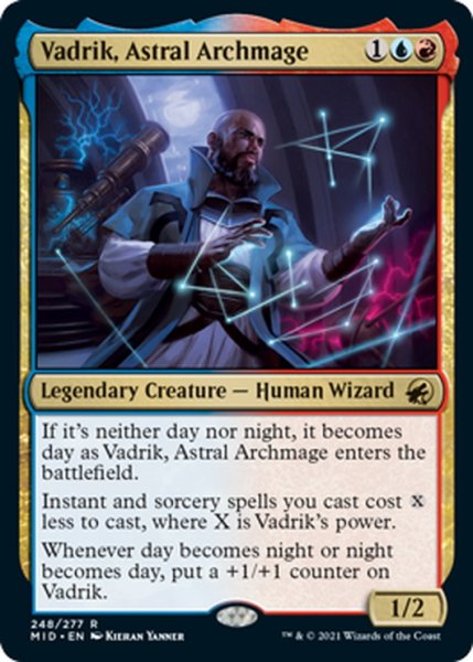 画像1: 【ENG】星の大魔導師、ヴァドリック/Vadrik, Astral Archmage[MTG_MID_248R] (1)