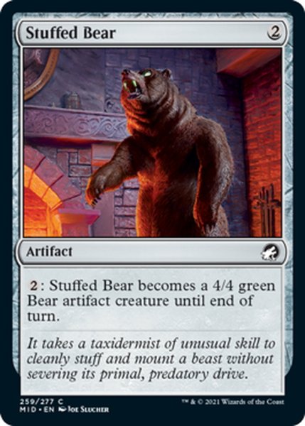 画像1: 【ENG】熊の剥製/Stuffed Bear[MTG_MID_259C] (1)