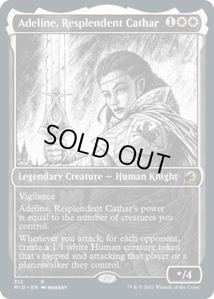 画像1: 【ENG】輝かしい聖戦士、エーデリン/Adeline, Resplendent Cathar[MTG_MID_312R] (1)