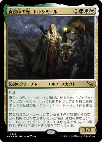 画像1: 【JPN】真夜中の光、トルシミール/Tolsimir, Midnight's Light[MTG_MKM_0236_R] (1)