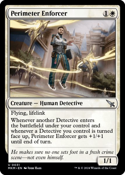 画像1: 【ENG】捜査線の執行者/Perimeter Enforcer[MTG_MKM_0031_U] (1)