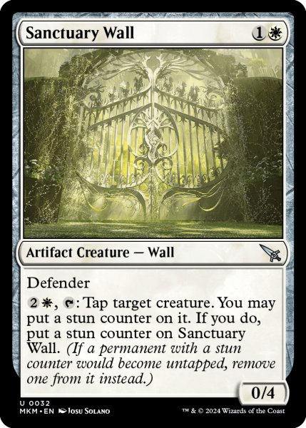 画像1: 【ENG】聖域の壁/Sanctuary Wall[MTG_MKM_0032_U] (1)