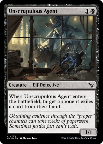 画像1: 【ENG】無節操な探偵社員/Unscrupulous Agent[MTG_MKM_0109_C] (1)