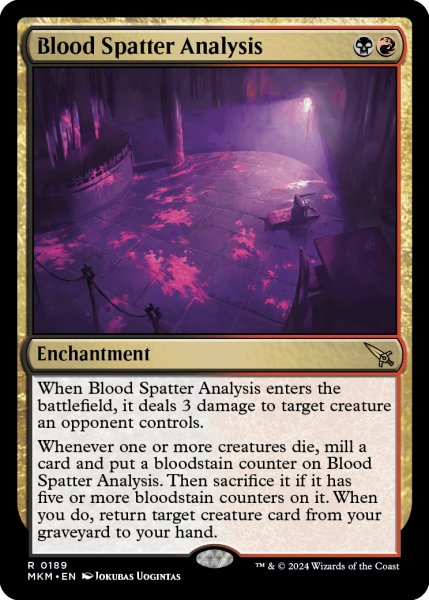 画像1: 【ENG】血痕鑑定/Blood Spatter Analysis[MTG_MKM_0189_R] (1)