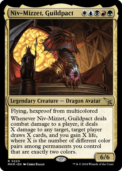 画像1: 【ENG】ギルドパクト、ニヴ＝ミゼット/Niv-Mizzet, Guildpact[MTG_MKM_0220_R] (1)