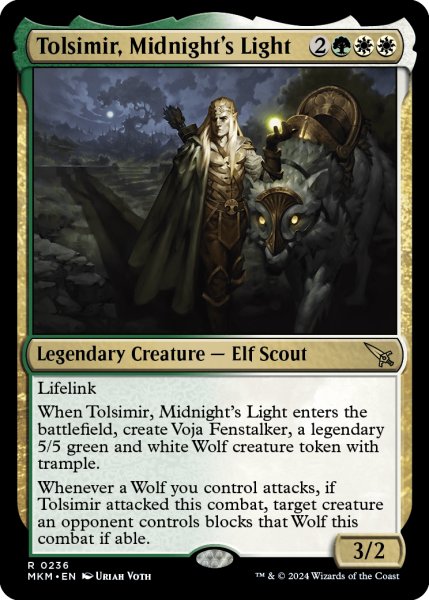 画像1: 【ENG】真夜中の光、トルシミール/Tolsimir, Midnight's Light[MTG_MKM_0236_R] (1)