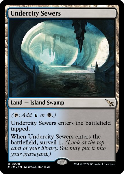 画像1: 【ENG】地底街の下水道/Undercity Sewers[MTG_MKM_0270_R] (1)