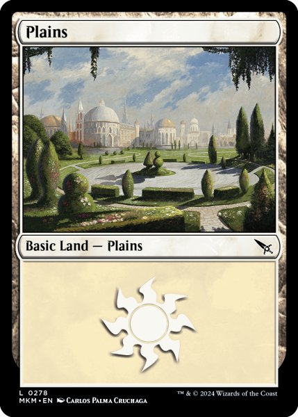 画像1: 【ENG】平地/Plains[MTG_MKM_0278_L] (1)