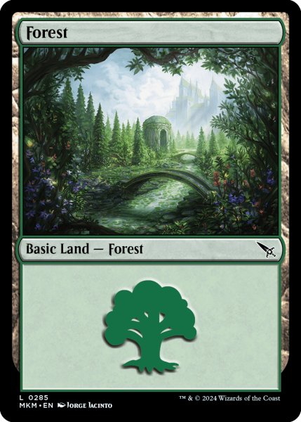 画像1: 【ENG】森/Forest[MTG_MKM_0285_L] (1)