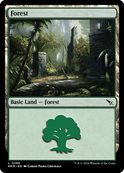 画像1: 【ENG】森/Forest[MTG_MKM_0286_L] (1)