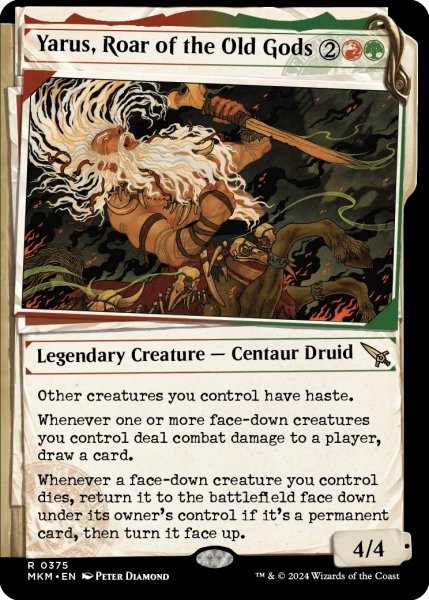 画像1: 【ENG】■Showcace Frame■古き神々の咆哮、ヤラス/Yarus, Roar of the Old Gods[MTG_MKM_0375_R] (1)